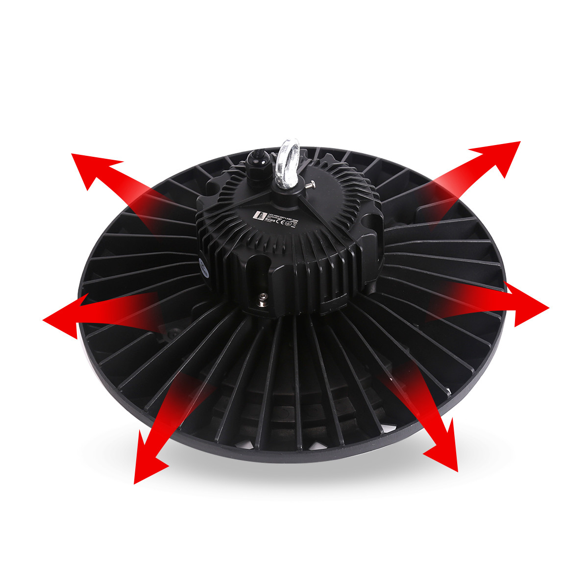 LED UFO High Bay 100W - Aigi - Lagerbeleuchtung - Wasserdicht IP65 - Tageslicht 5700K - Aluminium