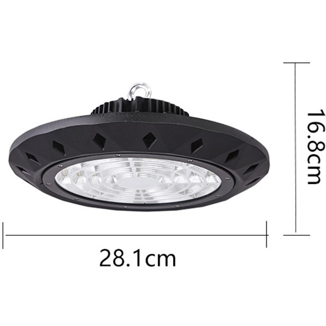 LED UFO High Bay 100W - Aigi - Lagerbeleuchtung - Wasserdicht IP65 - Tageslicht 5700K - Aluminium