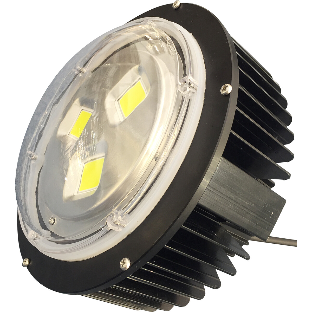 LED UFO High Bay 100W - Aigi Mania - Lagerbeleuchtung - Wasserdicht IP65 - Tageslicht 6000K - Mattschwarz - Aluminium