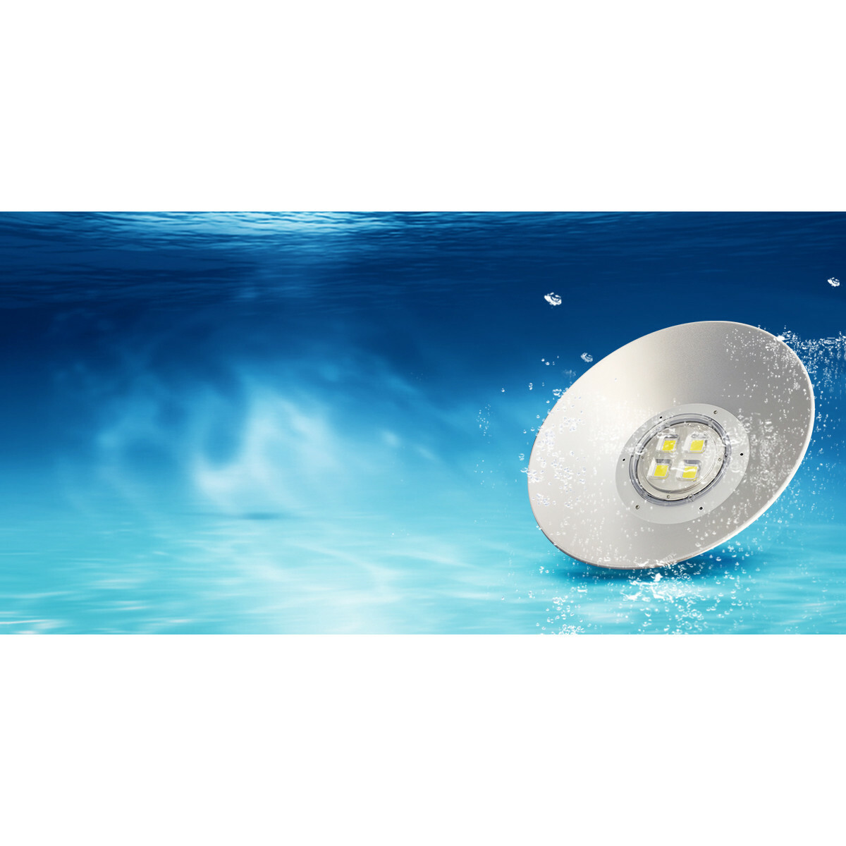 LED UFO High Bay 100W - Aigi Mania - Lagerbeleuchtung - Wasserdicht IP65 - Tageslicht 6000K - Mattschwarz - Aluminium