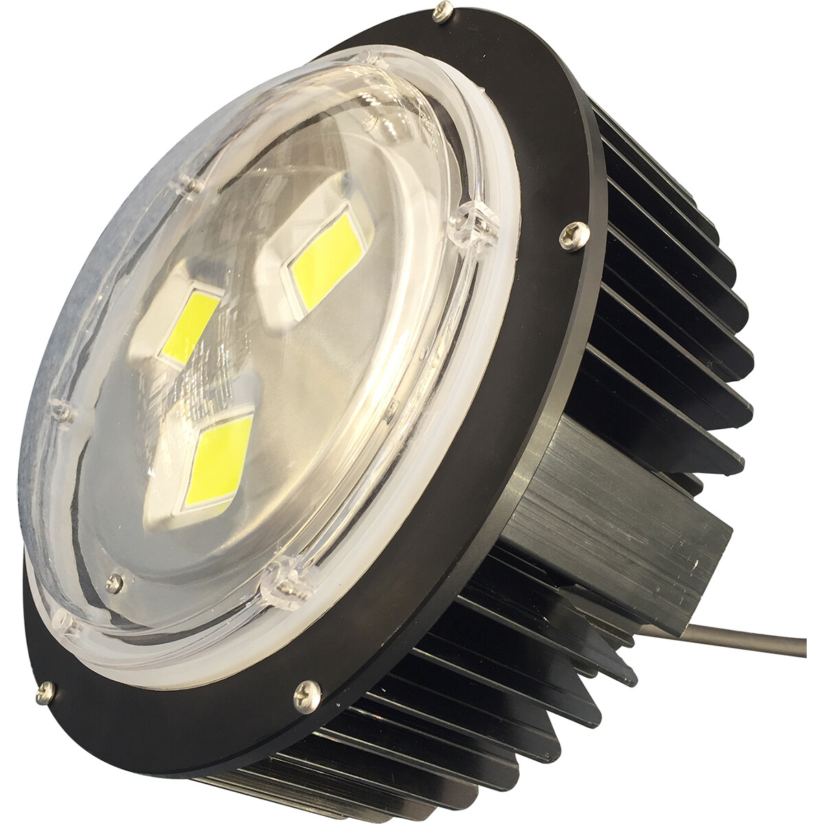 LED UFO High Bay 100W - Aigi Mania - Lagerbeleuchtung - Wasserdicht IP65 - Universalweiß 4000K - Mattschwarz - Aluminium