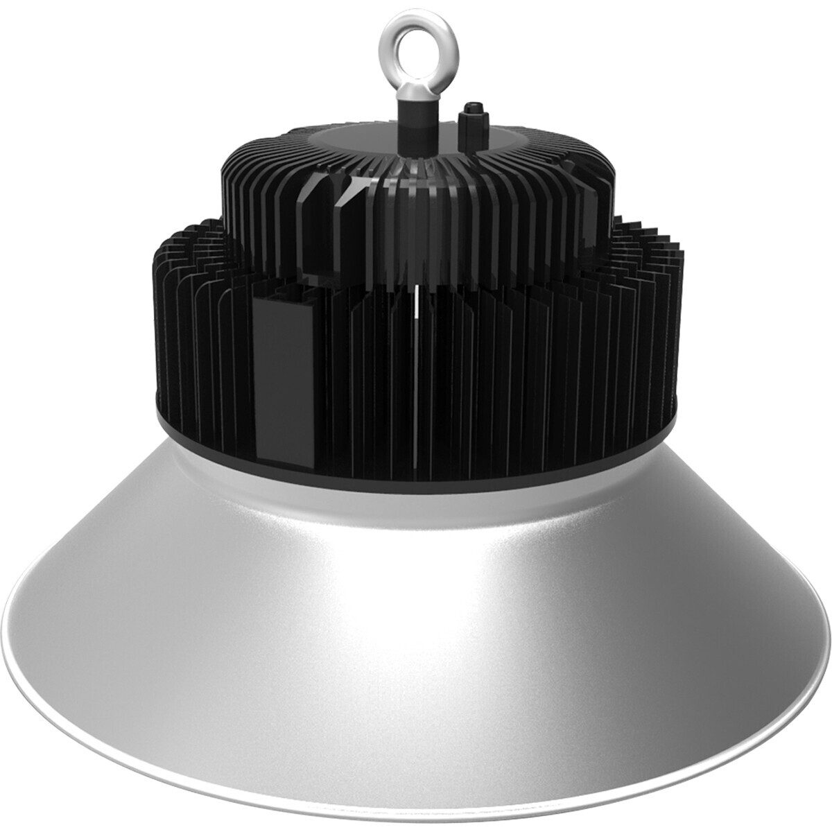 LED UFO High Bay 200W - Aigi Mania - Lagerbeleuchtung - Wasserdicht IP65 - Tageslicht 6000K - Mattschwarz - Aluminium