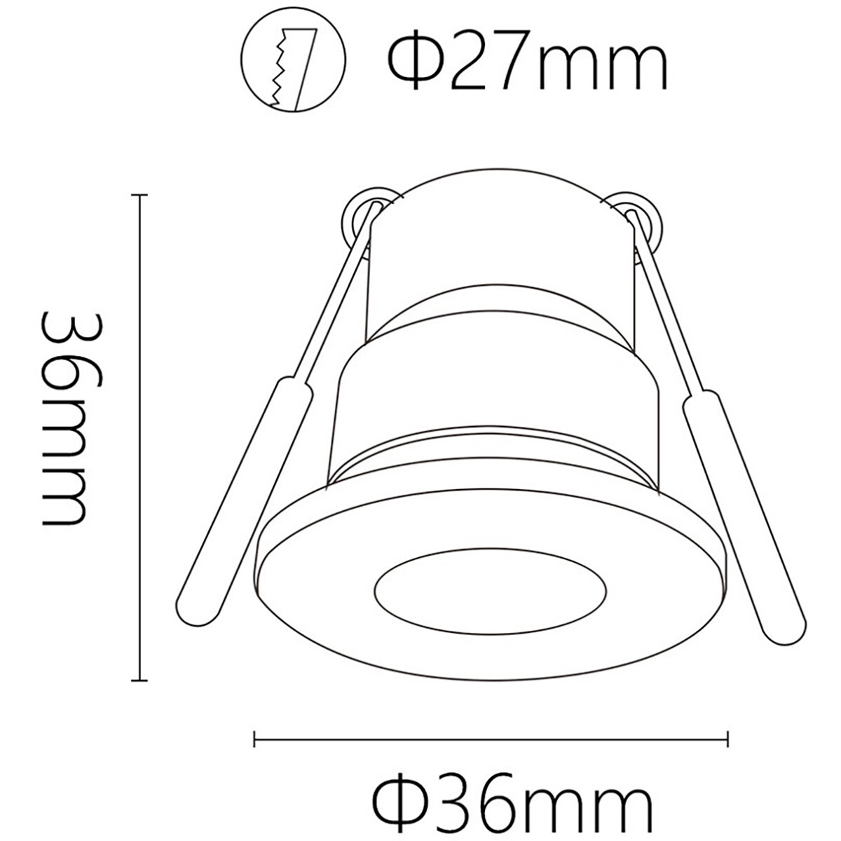 LED Veranda Spot Komplett-Set - 6 Stück - 3W - Neutralweiß 4000K - Dimmbar - Wasserdicht IP65 - Einbau - Rund - Matt Weiß - Aluminium - 12V