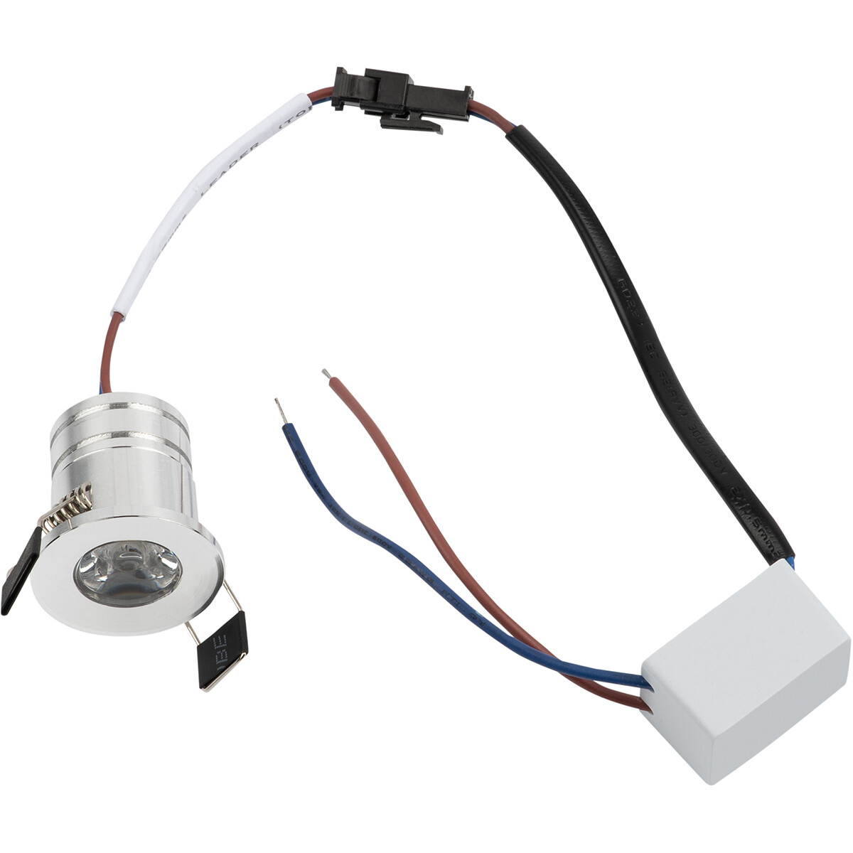 LED Veranda Spot Leuchten - 3W - Universalweiß 4000K - Einbau - Dimmbar - Rund - Silber - Aluminium - Ø31mm