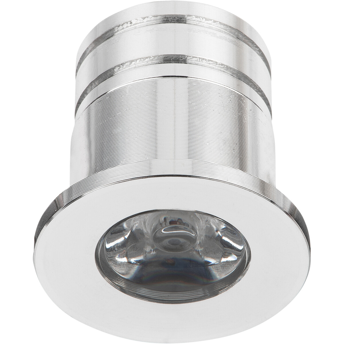 LED Veranda Spot Leuchten - 3W - Universalweiß 4000K - Einbau - Dimmbar - Rund - Silber - Aluminium - Ø31mm