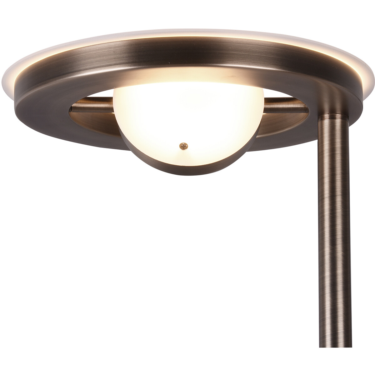 LED Stehleuchte - Trion Barry - 38W - Anpassbare Lichtfarbe - Rund - Alte Bronze - Aluminium