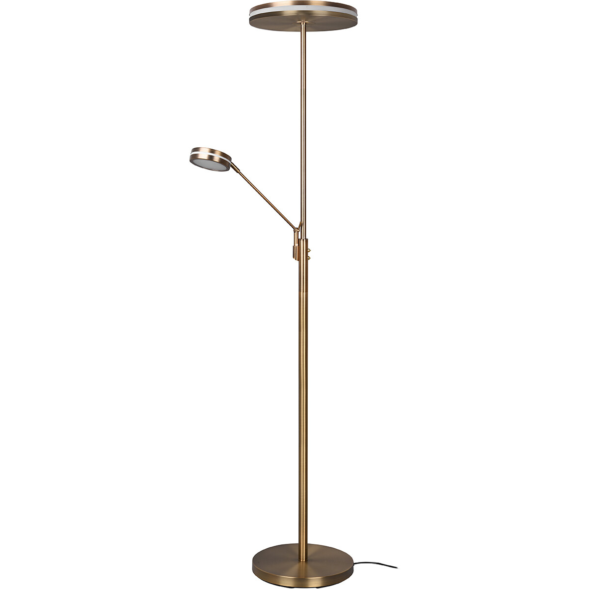 LED Stehlampe - Trion Franco - 41.5W - Anpassbare Lichtfarbe - Dimmbar - Rund - Alt Bronze - Aluminium