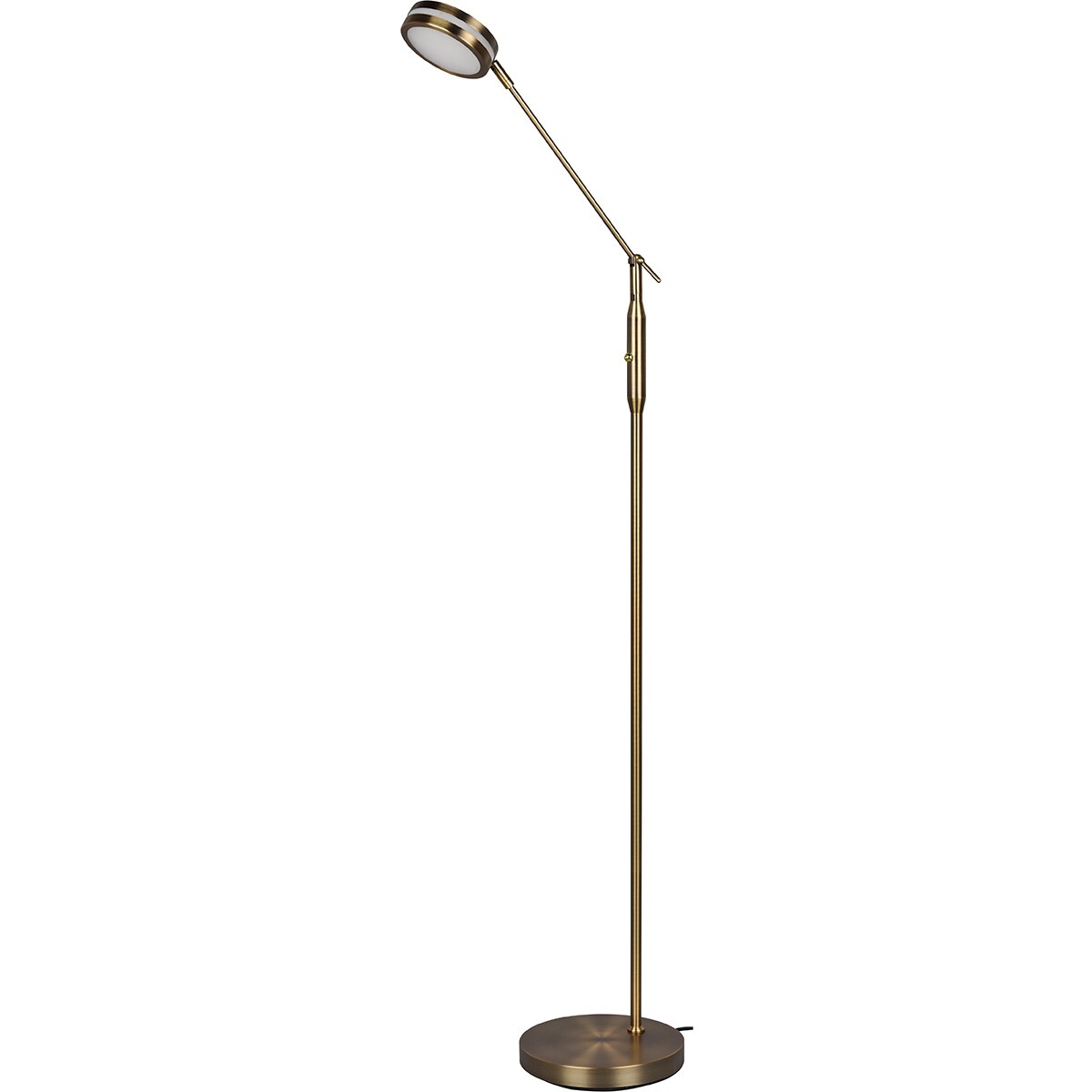 LED Stehlampe - Trion Franco - 6.5W - Anpassbare Lichtfarbe - Dimmbar - Rund - Alt Bronze - Aluminium