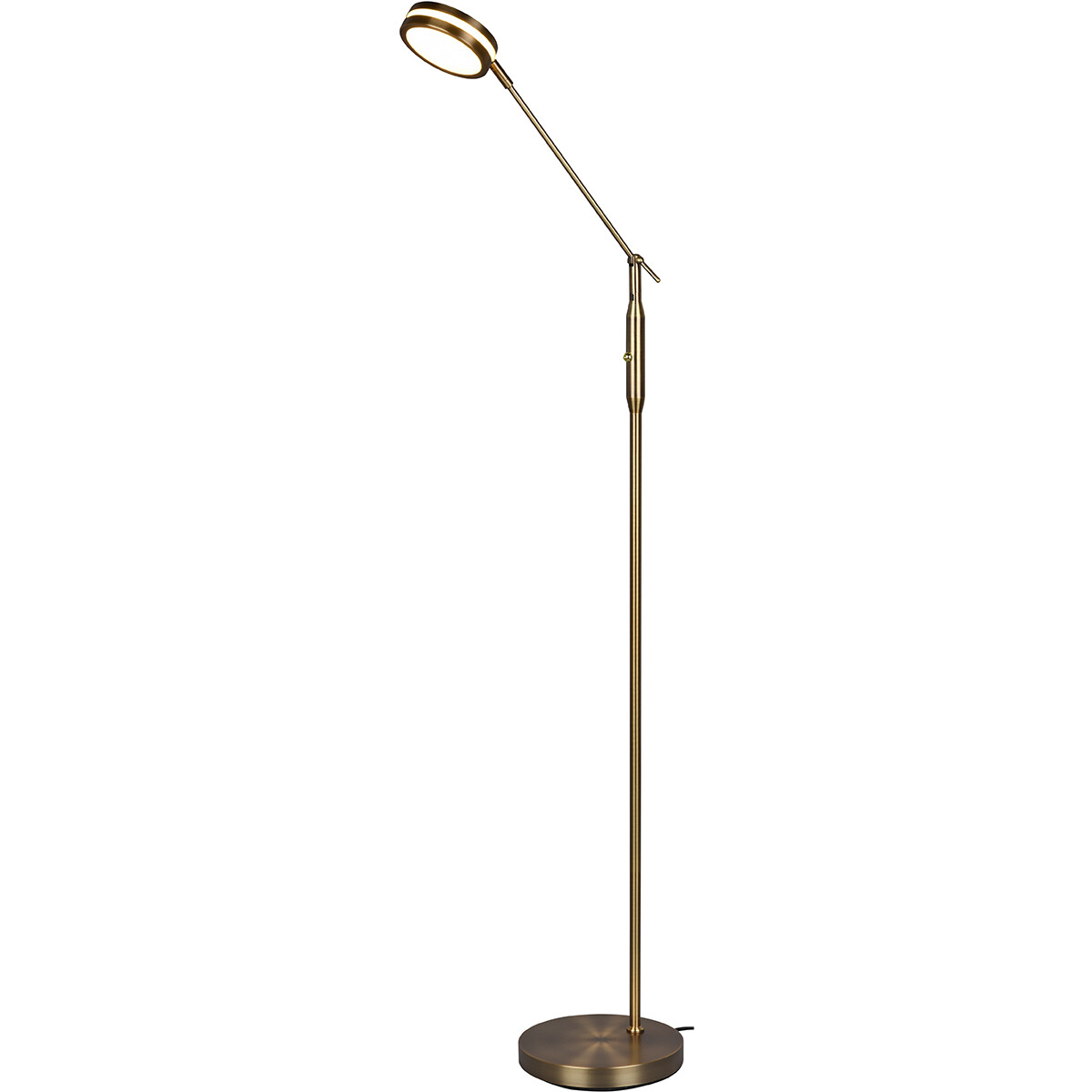 LED Stehlampe - Trion Franco - 6.5W - Anpassbare Lichtfarbe - Dimmbar - Rund - Alt Bronze - Aluminium