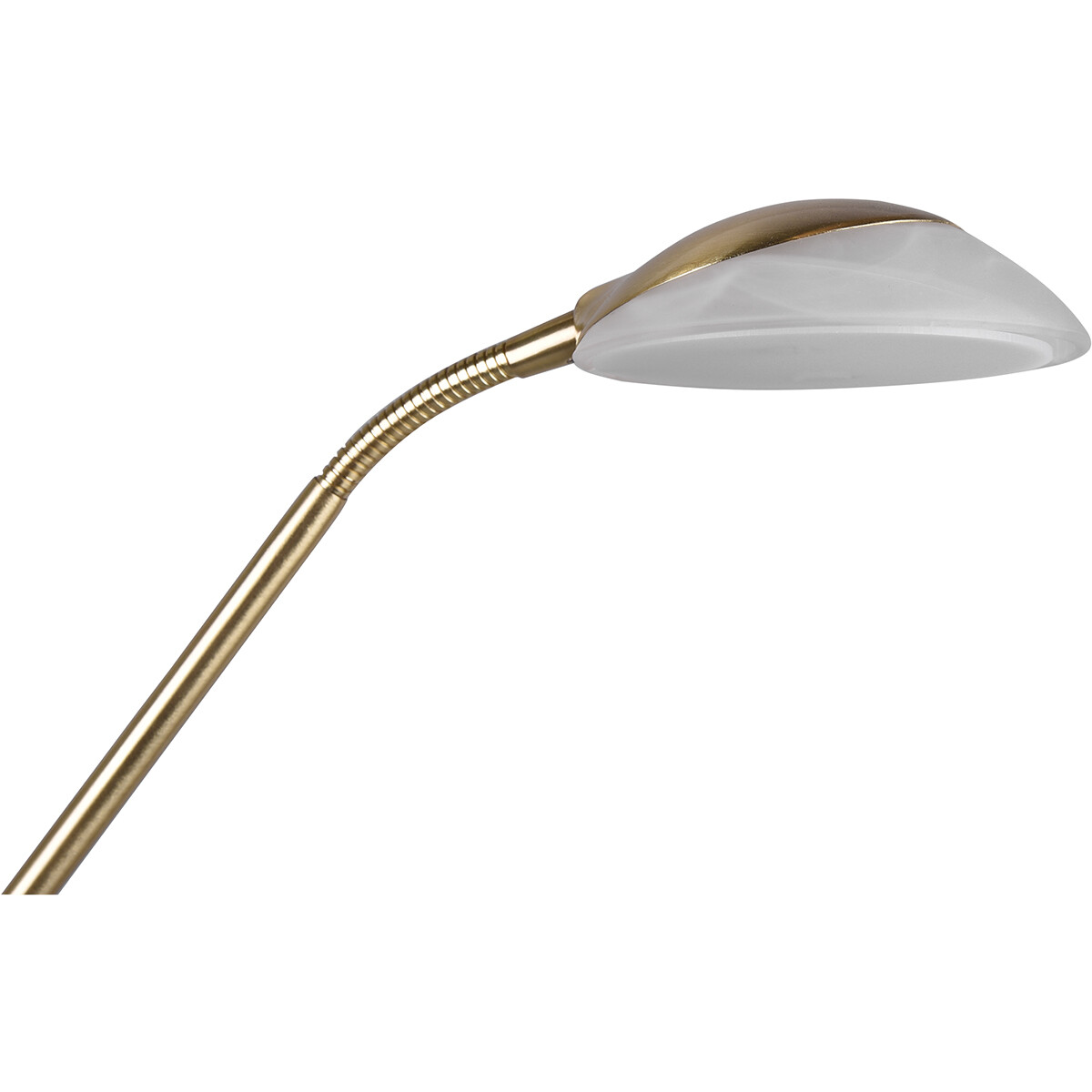 LED Stehleuchte - Trion Orsan - 31W - Warmweiß 3000K - Dimmbar - Rund - Mattes Gold - Aluminium