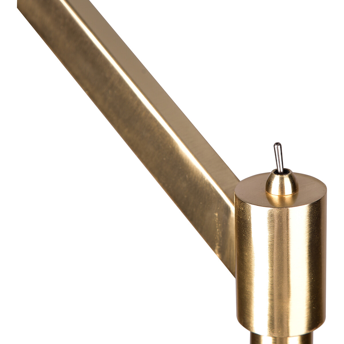 LED Stehlampe - Bodenbeleuchtung - Trion Cindy - E27 Fassung - Rund - Matt Gold - Aluminium