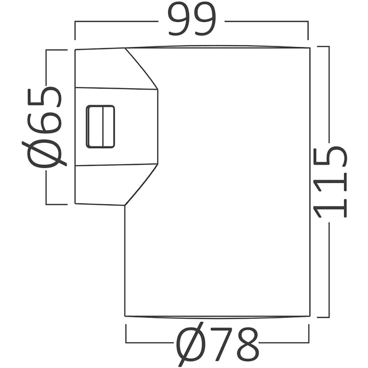 LED-Wandleuchte - Brinton Victa - Down - 9W 900lm - Neutralweiß 4000K - Für Außen und Innen - Wasserdicht IP65 - Rund - Anthrazit