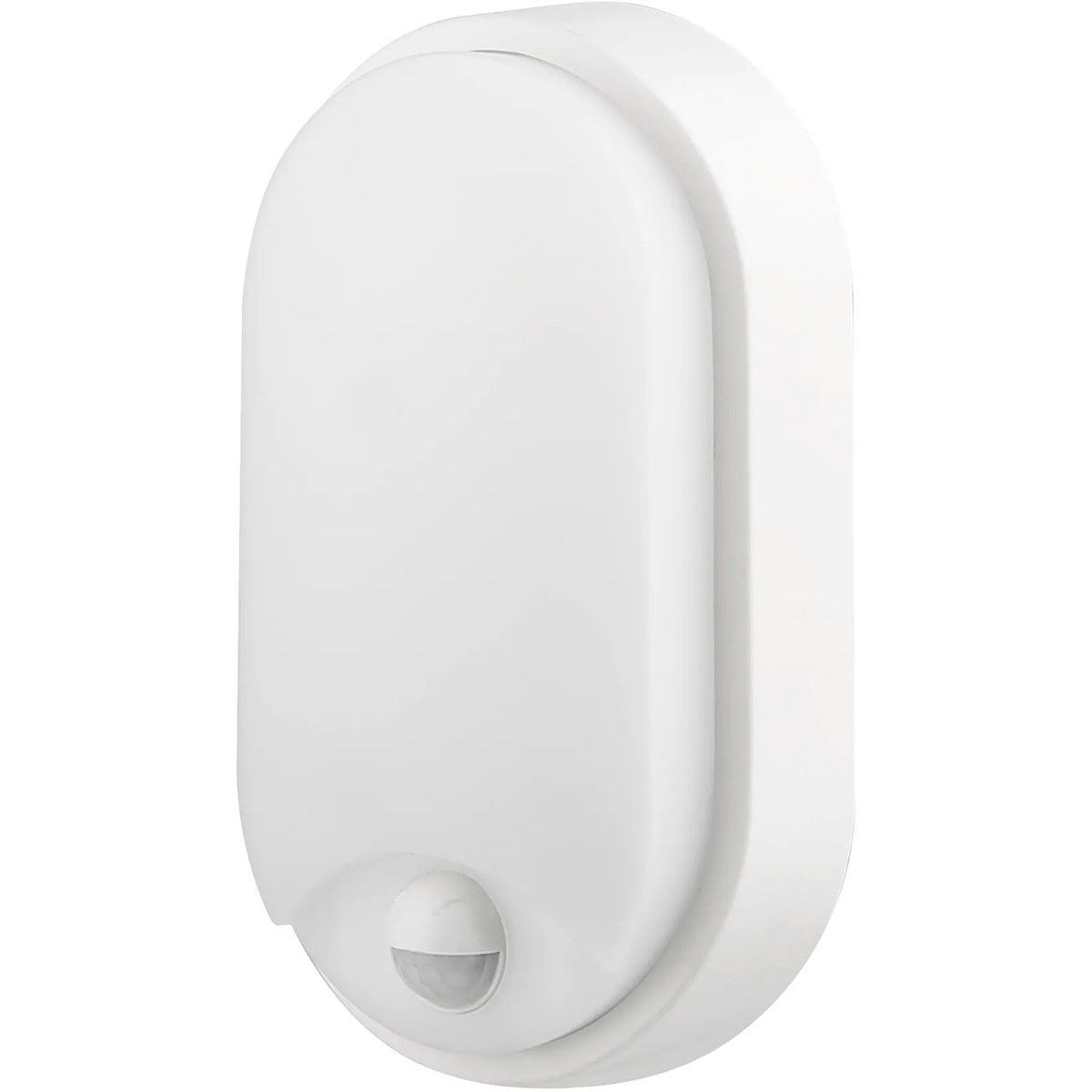 LED Wandleuchte mit Sensor - Kozolux Porta - 15W 1200lm - Anpassbare Lichtfarbe 3in1 CCT - IP54 - Oval - Weiß