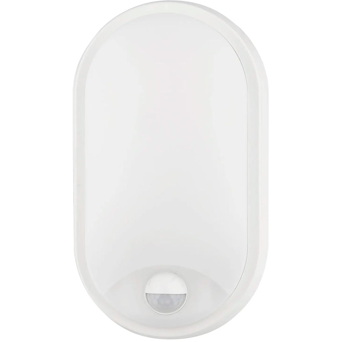 LED Wandleuchte mit Sensor - Kozolux Porta - 15W 1200lm - Anpassbare Lichtfarbe 3in1 CCT - IP54 - Oval - Weiß