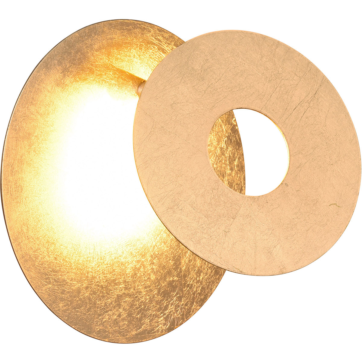 LED Wandleuchte - Trion Marina - 6W - Warmweiß 3000K - Rund - Gold - Metall