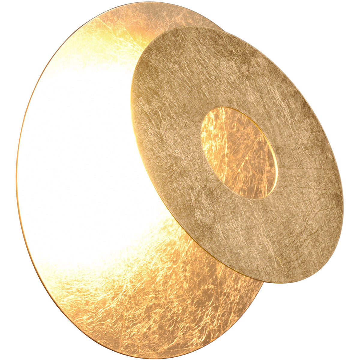 LED Wandleuchte - Trion Marina - 6W - Warmweiß 3000K - Rund - Gold - Metall