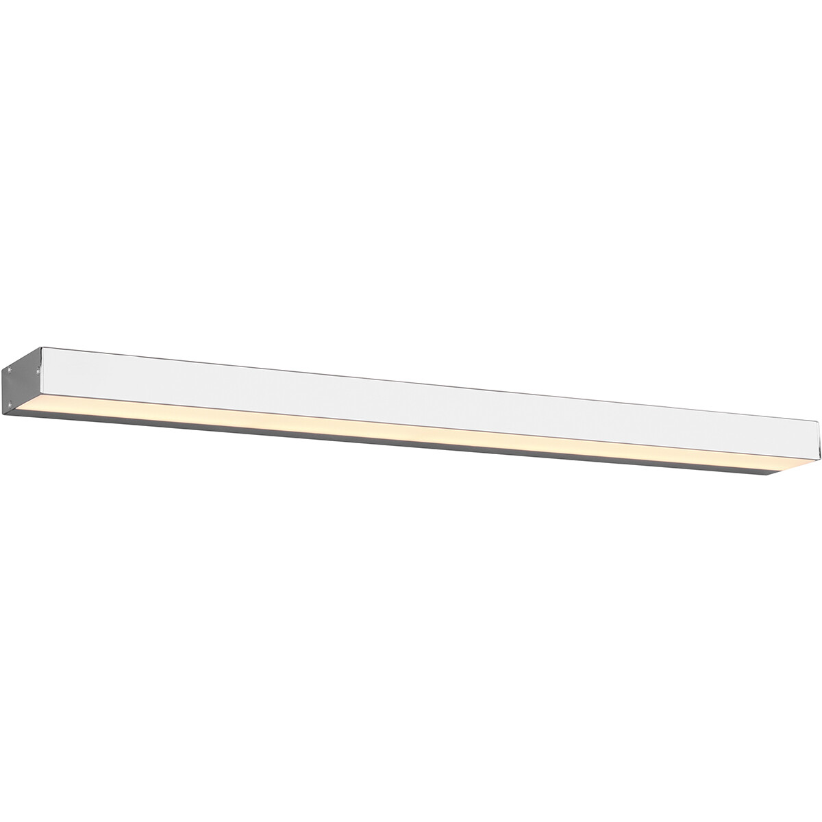 LED Wandleuchte - Trion Rolan - Up und Down - 13W - Warmweiß 3000K - Rechteckig - Matt Chrom - Aluminium