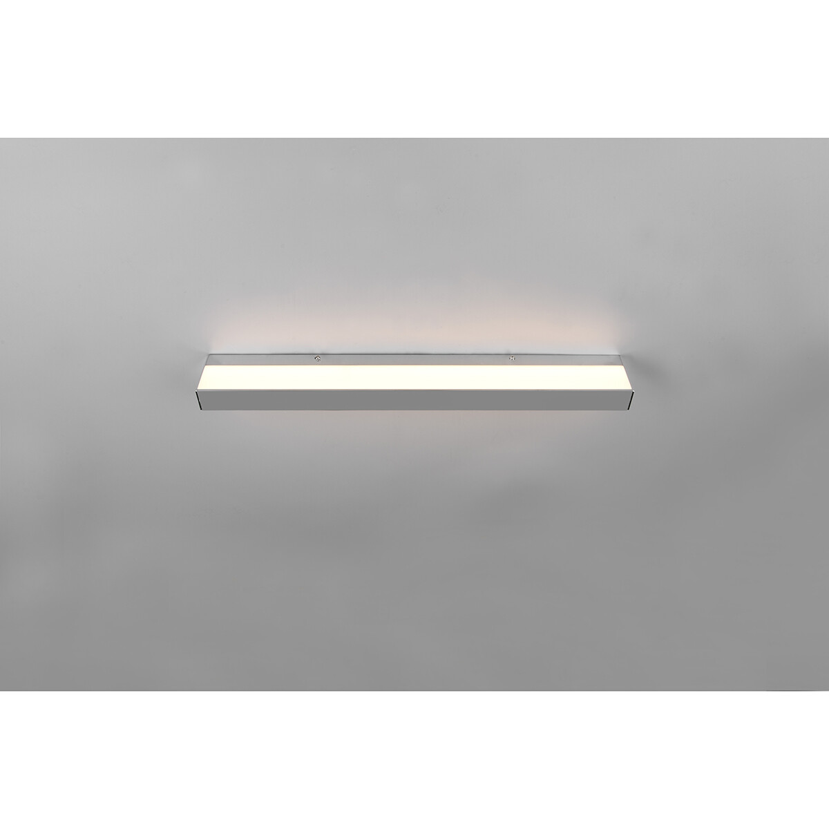 LED Wandleuchte - Trion Rolan - Up und Down - 8W - Warmweiß 3000K - Rechteckig - Matt Chrom - Aluminium