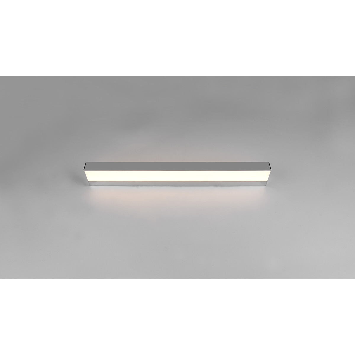 LED Wandleuchte - Trion Rolan - Up und Down - 8W - Warmweiß 3000K - Rechteckig - Matt Chrom - Aluminium