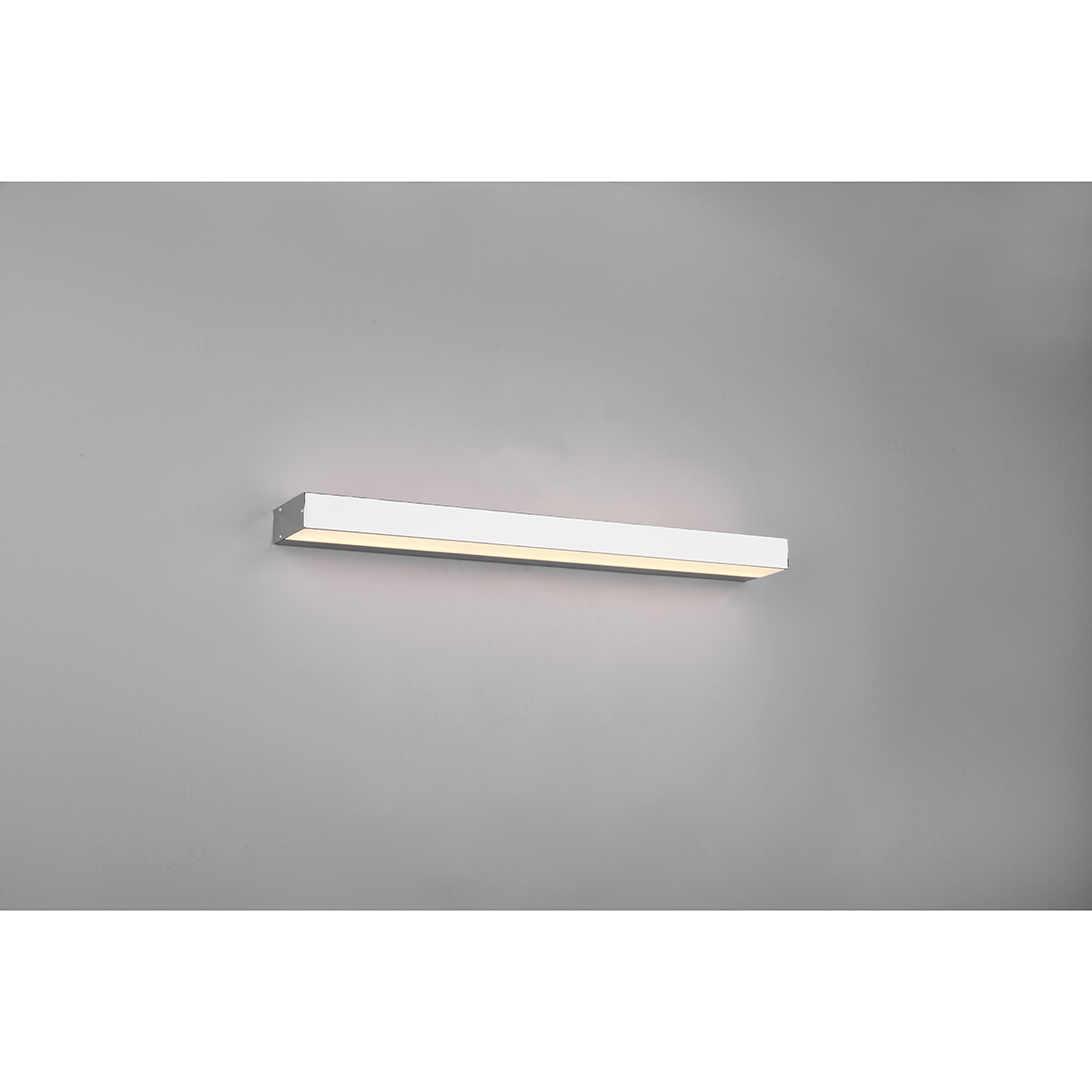 LED Wandleuchte - Trion Rolan - Up und Down - 8W - Warmweiß 3000K - Rechteckig - Matt Chrom - Aluminium