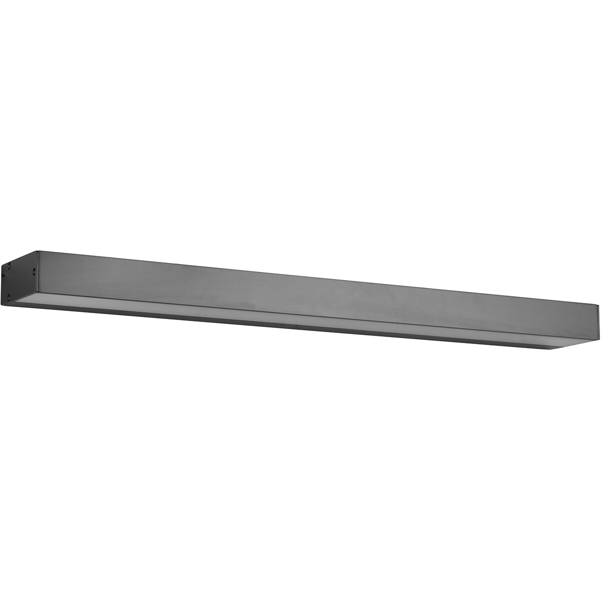 LED Wandleuchte - Trion Rolan - Up und Down - 8W - Warmweiß 3000K - Rechteckig - Matt Schwarz - Aluminium