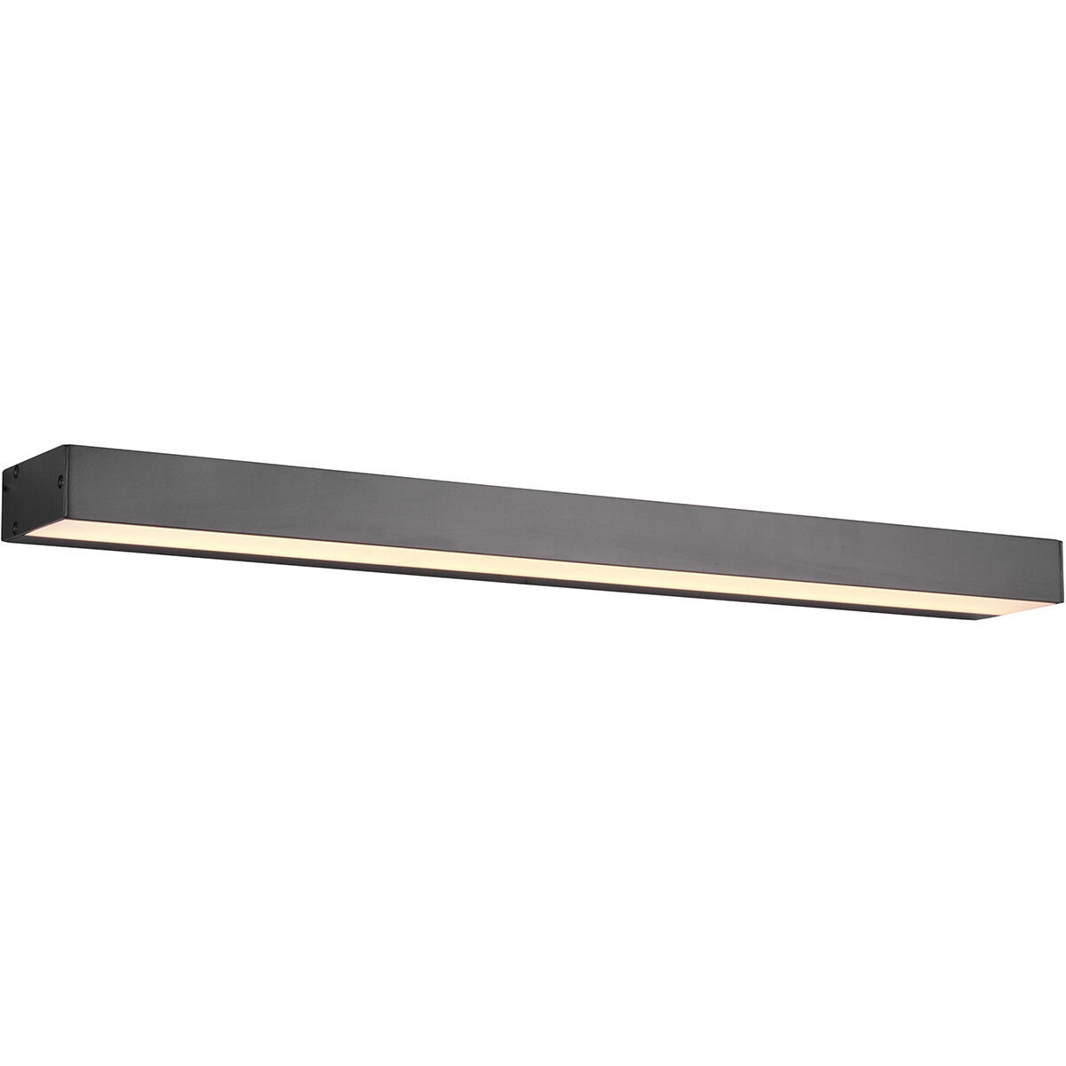 LED Wandleuchte - Trion Rolan - Up und Down - 8W - Warmweiß 3000K - Rechteckig - Matt Schwarz - Aluminium