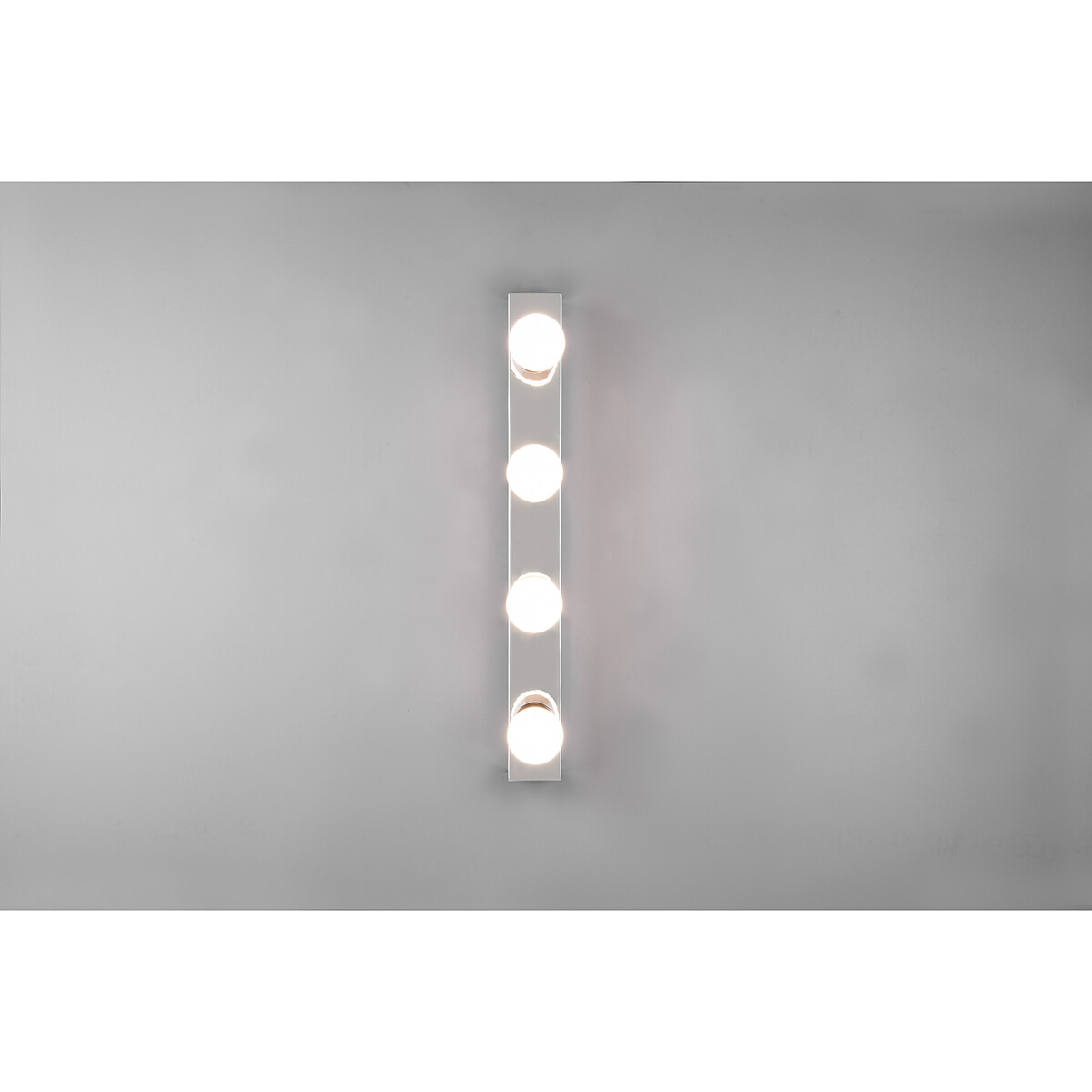 LED Wandleuchte - Trion Teatri - E27 Fassung - Spritzwassergeschützt IP44 - Rechteckig - Matt Chrom - Aluminium