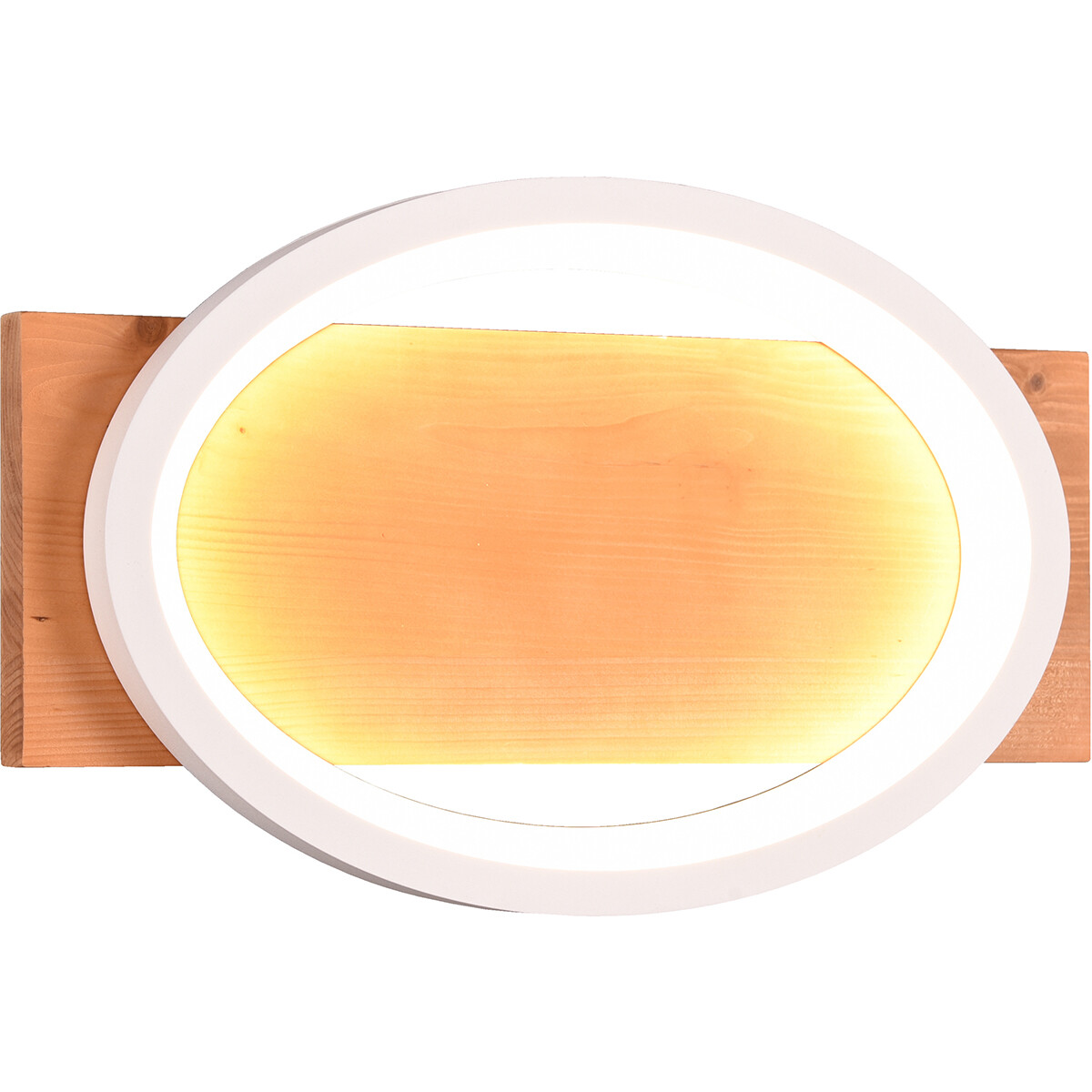 LED-Wandleuchte - Wandbeleuchtung - Trion Bara - 16W - Warmweiß 3000K - Dimmbar - Rechteckig/Oval - Mattweiß - Metall