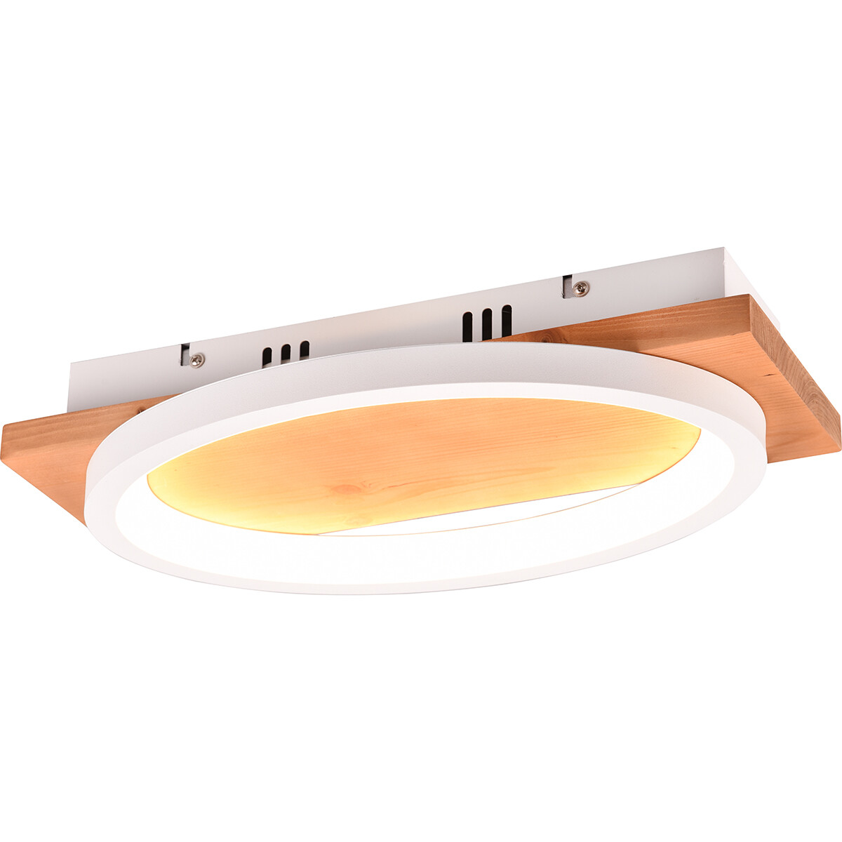 LED-Wandleuchte - Wandbeleuchtung - Trion Bara - 16W - Warmweiß 3000K - Dimmbar - Rechteckig/Oval - Mattweiß - Metall