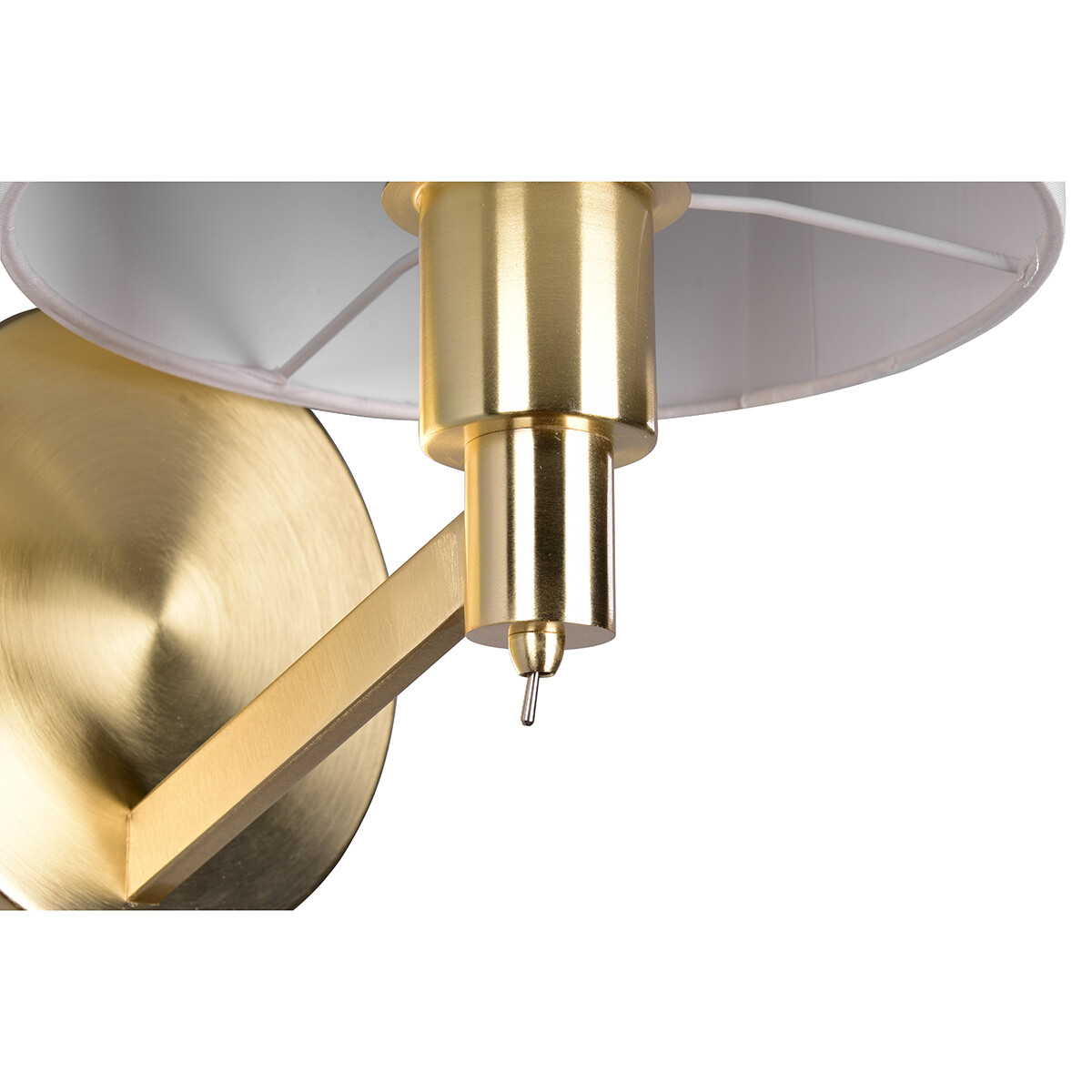 LED Wandleuchte - Wandbeleuchtung - Trion Cindy - E27 Fassung - Rund - Matt Gold - Aluminium