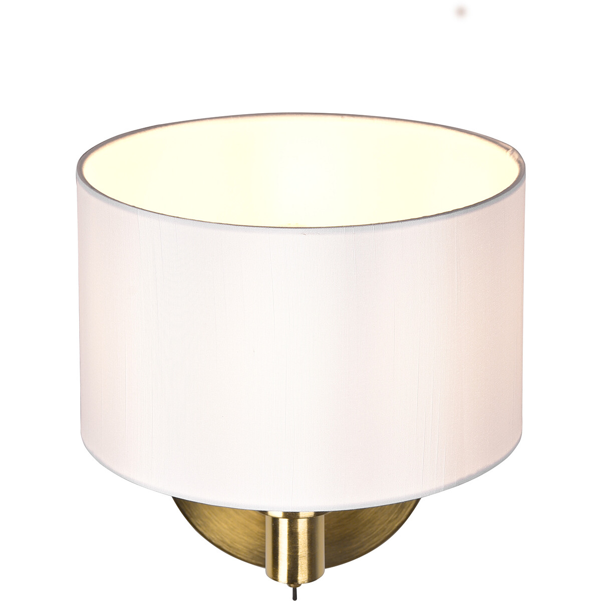 LED Wandleuchte - Wandbeleuchtung - Trion Cindy - E27 Fassung - Rund - Matt Gold - Aluminium