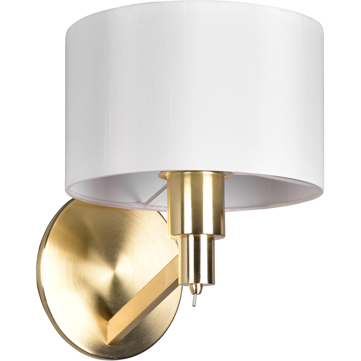 LED Wandleuchte - Wandbeleuchtung - Trion Cindy - E27 Fassung - Rund - Matt Gold - Aluminium