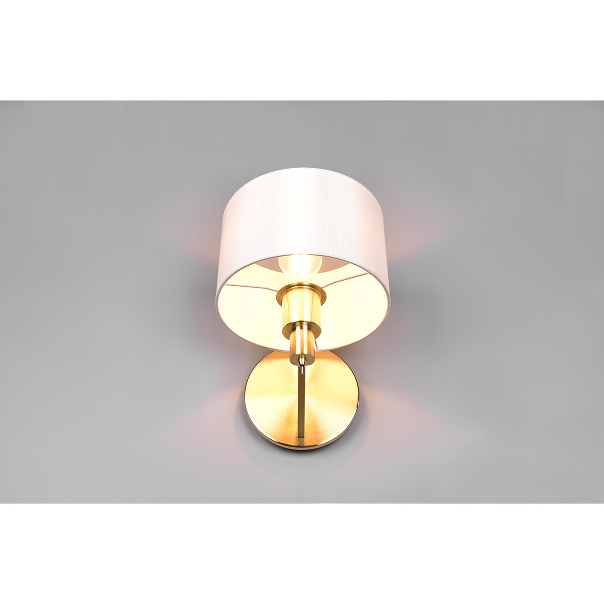 LED Wandleuchte - Wandbeleuchtung - Trion Cindy - E27 Fassung - Rund - Matt Gold - Aluminium