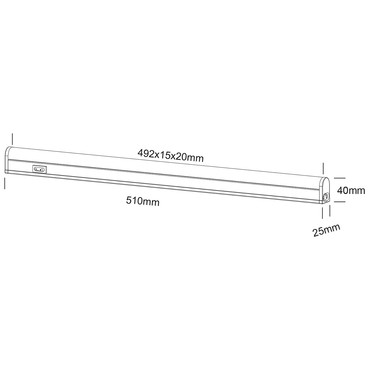 LED Wandlampe - Wandleuchte - Trion Noram - 7W - Warmweiß 3000K - Rechteckig - Mattweiß - Kunststoff