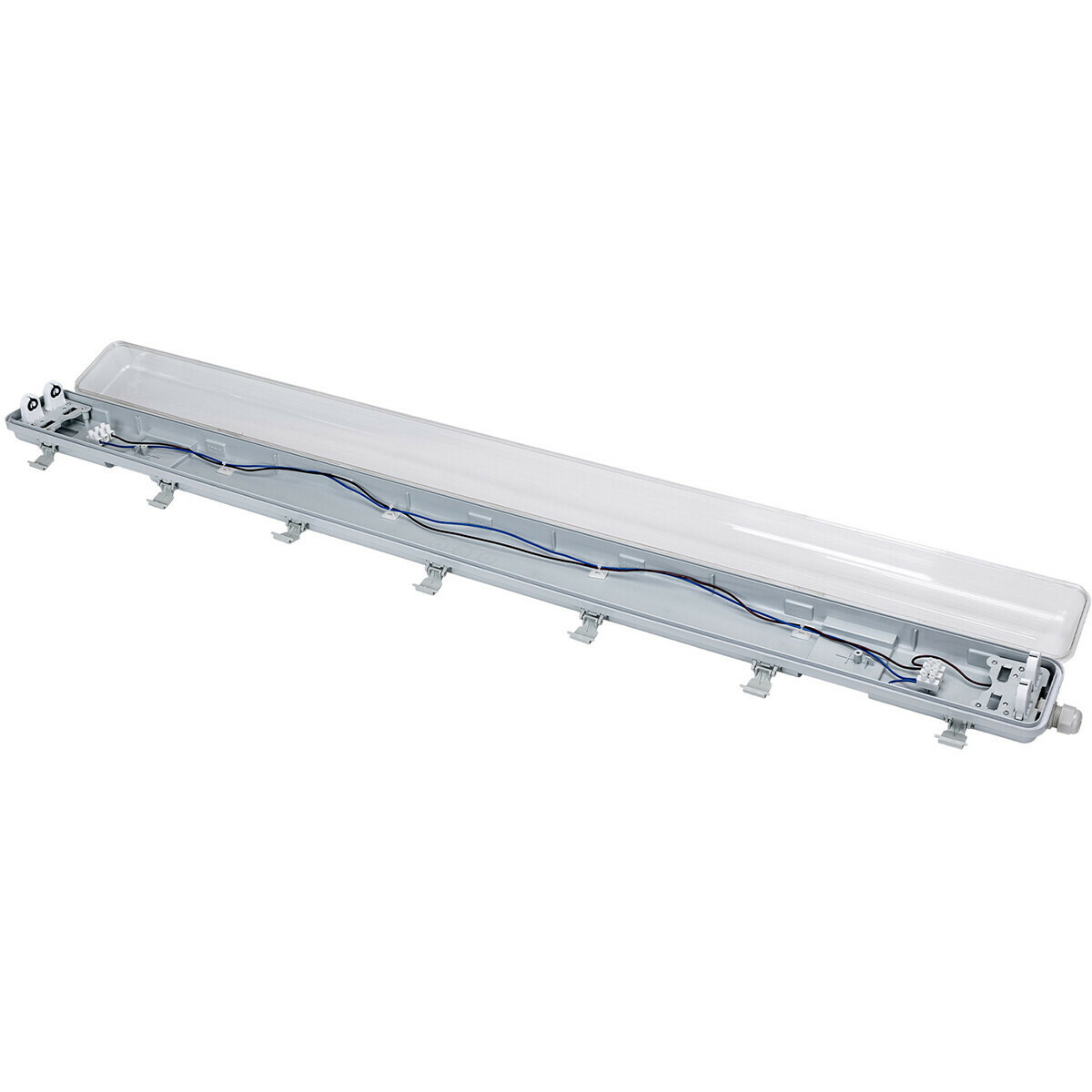 LED Feuchtraumleuchte mit T8 Röhren - Velvalux Strela - 120cm - Doppelt - Verbindbar - Wasserdicht IP65 - 32W - Natürliches Weiß 4200K