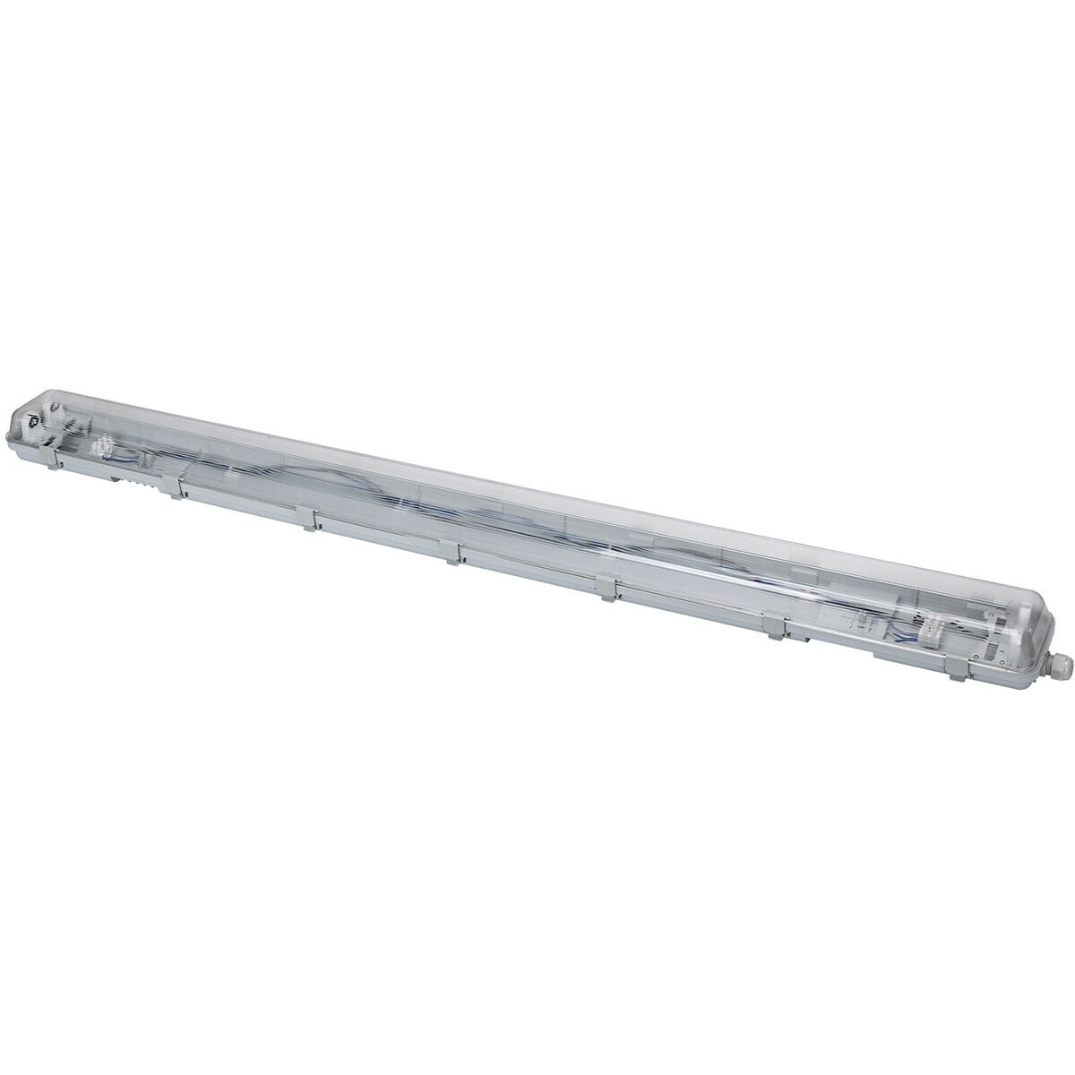 LED Feuchtraumleuchte mit T8 Röhren - Velvalux Strela - 120cm - Doppelt - Verbindbar - Wasserdicht IP65 - OSRAM - SubstiTUBE Value EM 865 - 32.4W - Klares/Kaltes Weiß 6500K | Ersetzt 72W