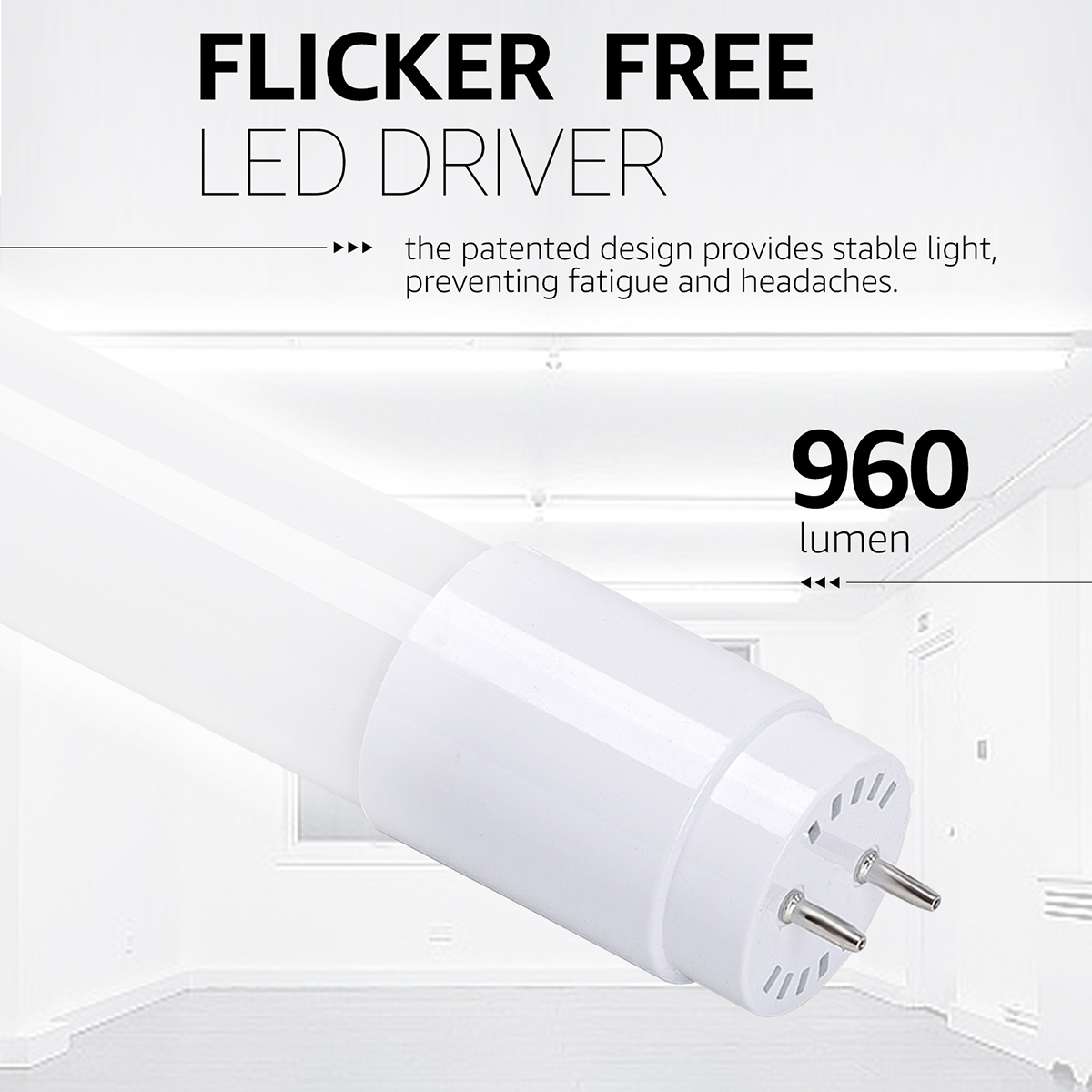 LED Feuchtraumleuchte mit T8 G13 Röhren - Velvalux Strela - 60cm - Doppelt - Verbindbar - Wasserdicht IP65 - 16W 1920lm - 840 Universalweiß 4000K | Ersetzt 138W