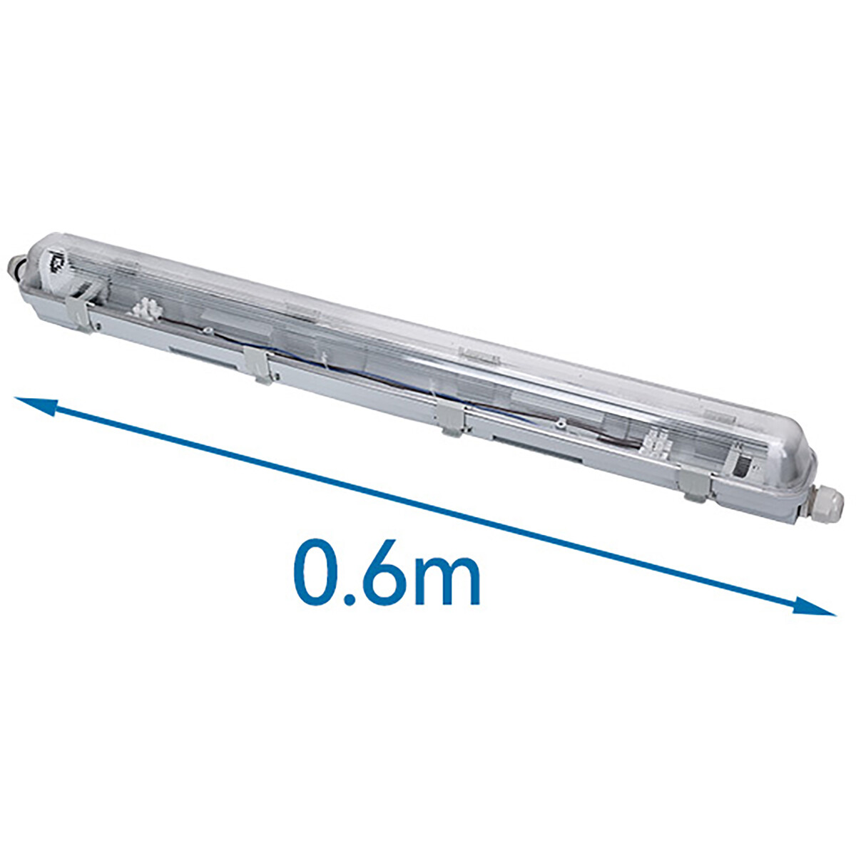 LED Feuchtraumleuchte - Velvalux Strela - 60cm - Einzeln - Verbindbar - Wasserdicht IP65