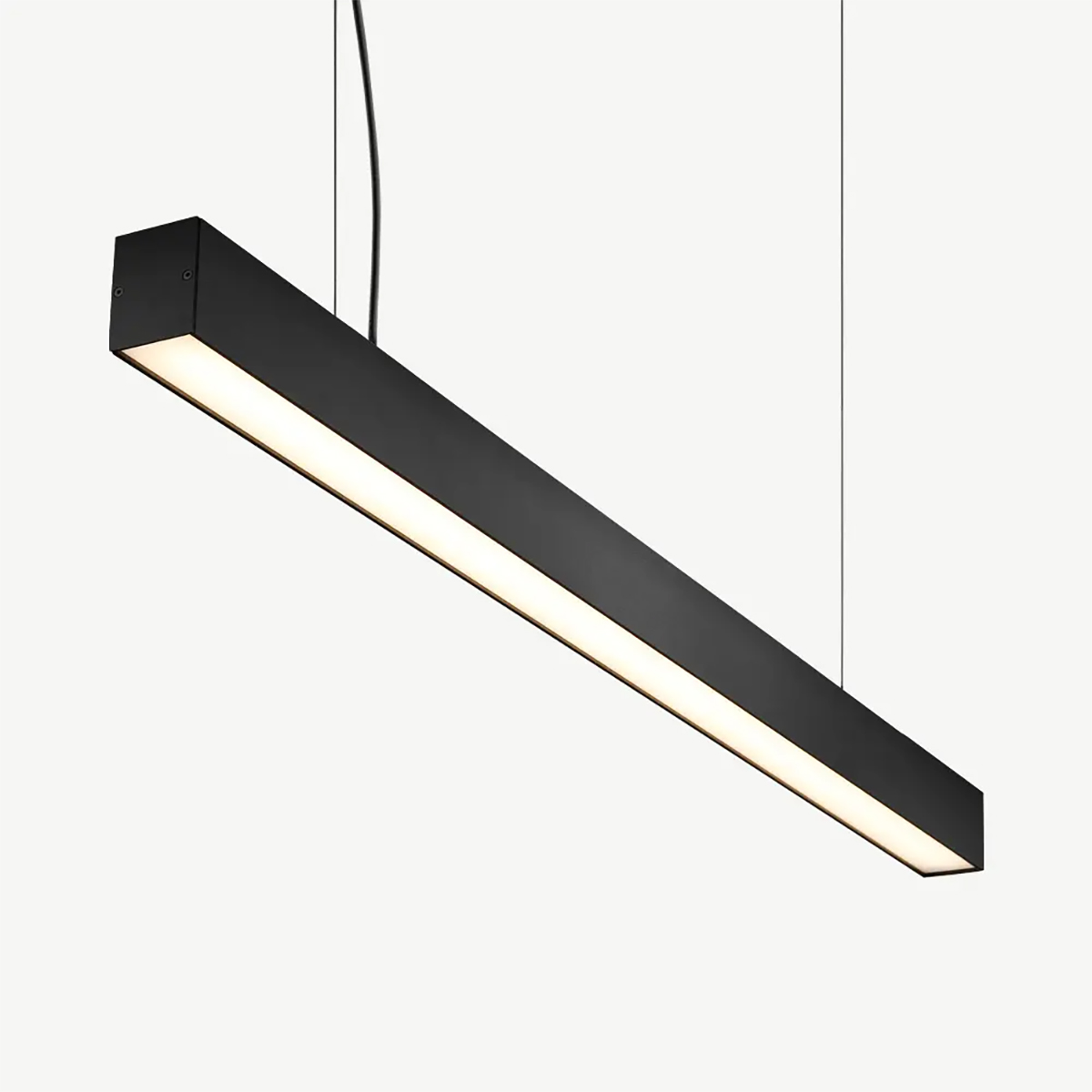 Lineare LED Pendelleuchte - Linienbeleuchtung - Kozolux Tina - 40W 4600lm - Kaltweiß 6500K - 120cm - Schwarz