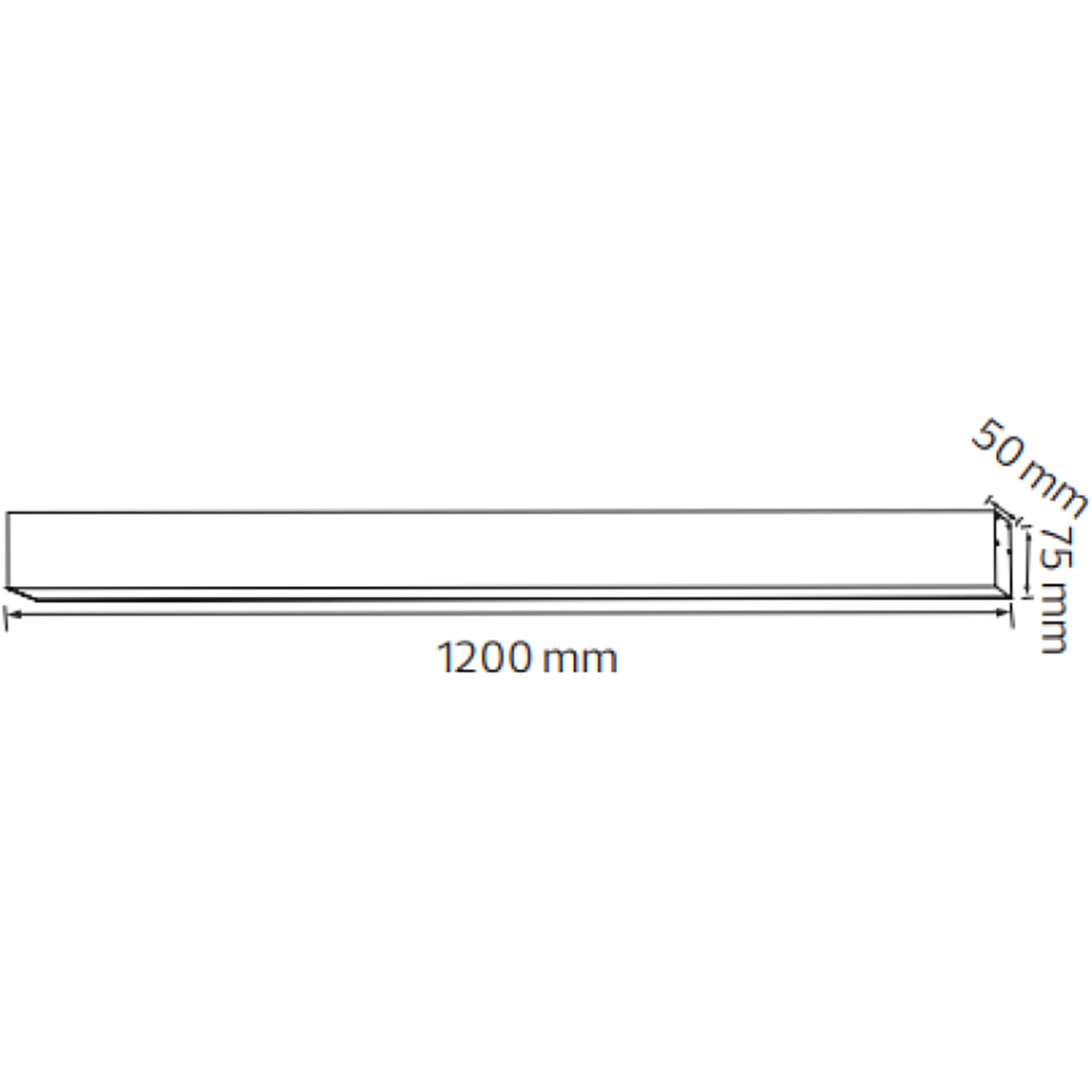 Lineare LED Pendelleuchte - Linienbeleuchtung - Kozolux Tino - 40W 4200lm - Kaltweiß 6500K - 120cm - Weiß