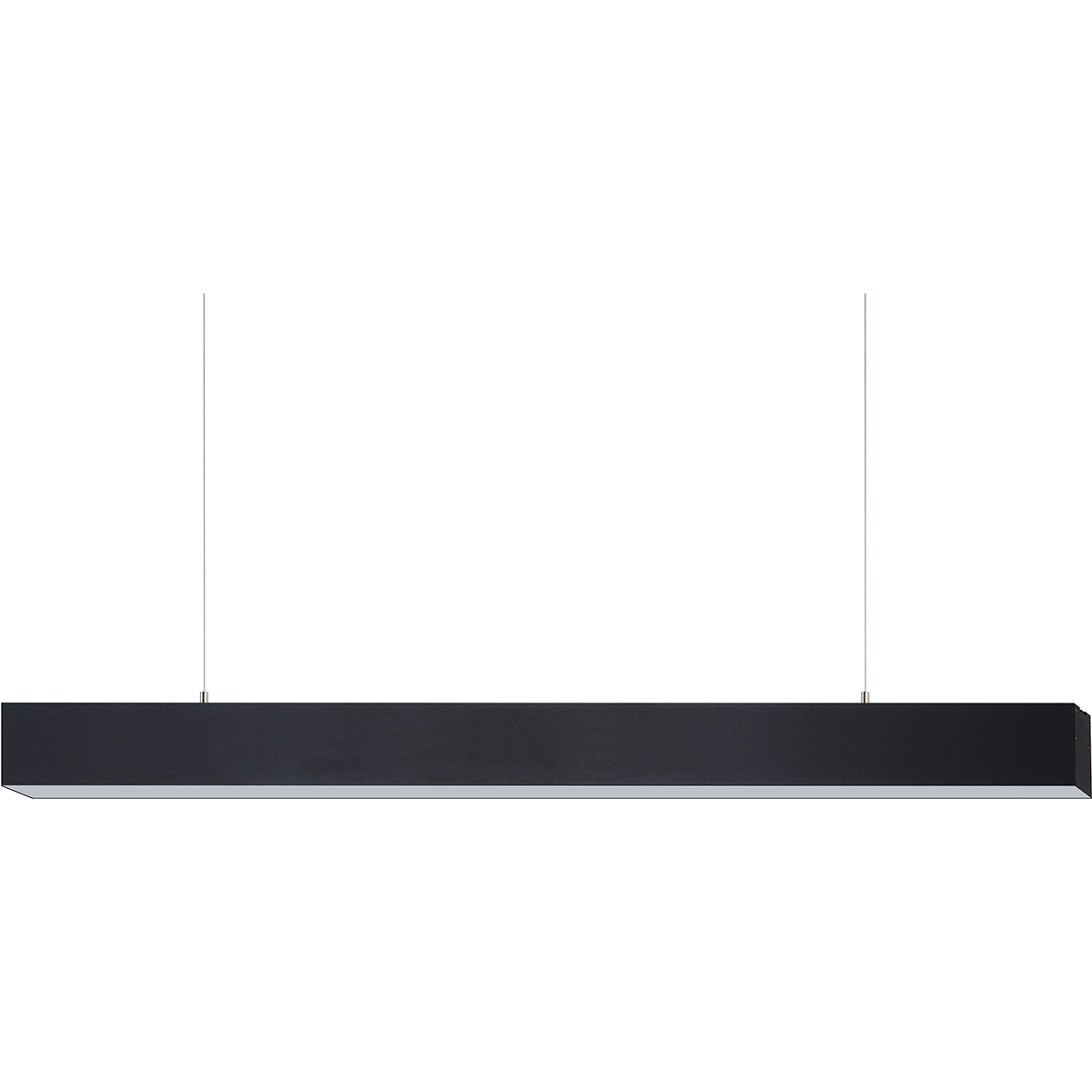 Lineare LED Pendelleuchte - Linienbeleuchtung - Kozolux Tino - 40W 4200lm - Kaltweiß 6500K - 120cm - Schwarz