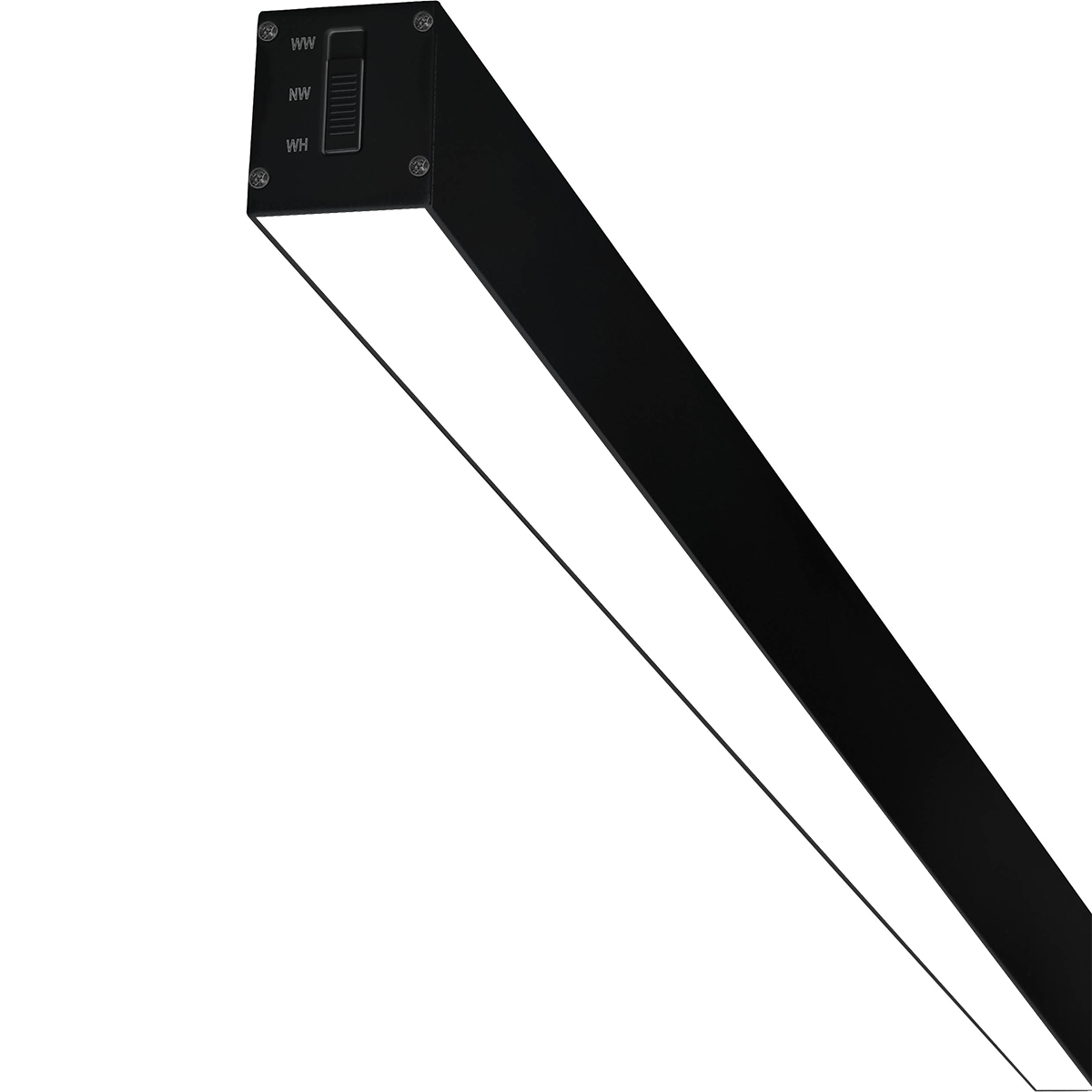 Lineare LED Pendelleuchte - Linienbeleuchtung - Kozolux Tino - 40W 4200lm - Kaltweiß 6500K - 120cm - Schwarz