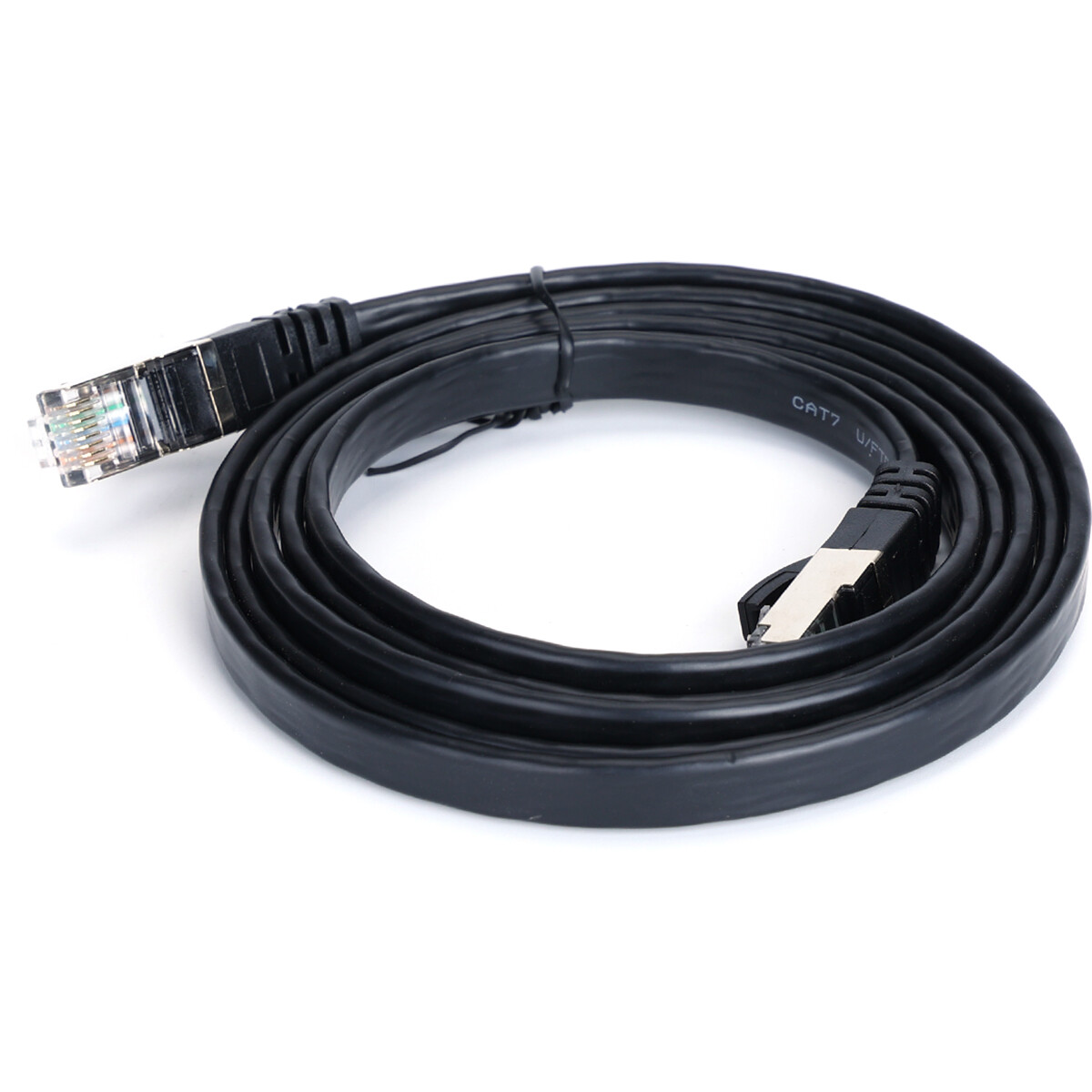 Netzwerkkabel - Internetkabel - Patchkabel - Aigi Hatro - Cat7 UTP Kabel RJ45 - 1.5 Meter - Kupfer - Schwarz