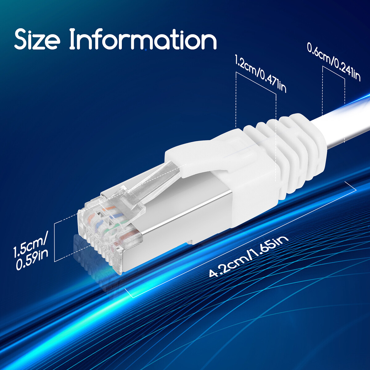 Netzwerkkabel - Internetkabel - Patchkabel - Aigi Hatro - Cat7 UTP Kabel RJ45 - 3 Meter - Kupfer - Weiß