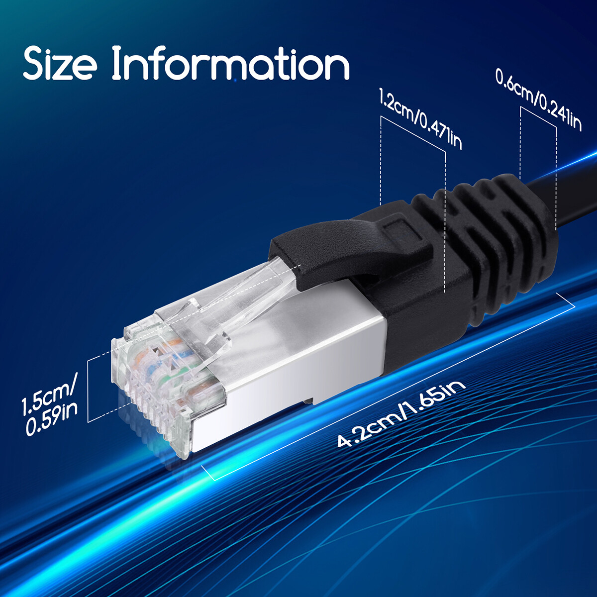 Netzwerkkabel - Internetkabel - Patchkabel - Aigi Hatro - Cat7 UTP Kabel RJ45 - 5 Meter - Kupfer - Schwarz