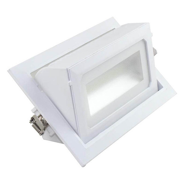 OSRAM - LED Downlight - Einbau Rechteckig 36W - Einstellbare Farbtemperatur - Mattweiß Aluminium - Kippbar 230x140mm