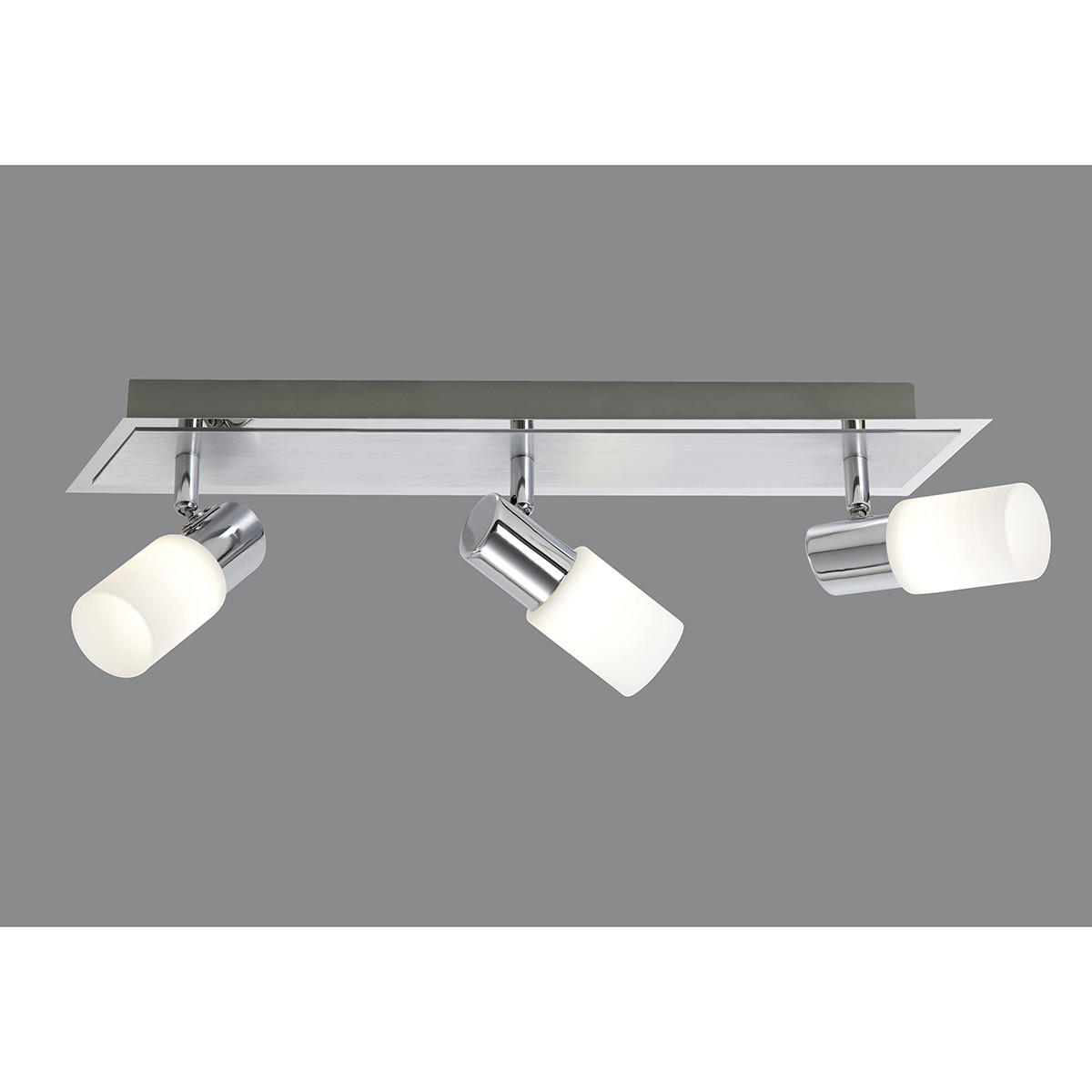 OSRAM - LED Deckenstrahler - Trion Clupo - 12W - Warmweiß 3000K - 3-flammig - Rechteckig - Matt Chrom - Aluminium