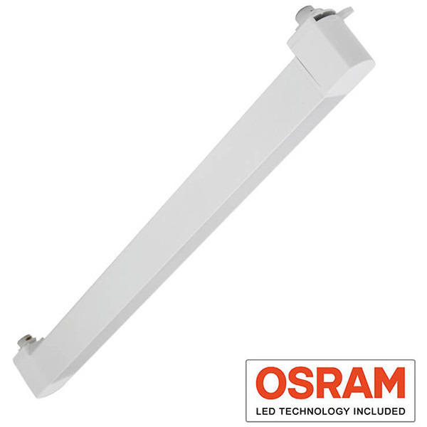 OSRAM - LED Schienensystem - Batten - 20W 1 Phasen - Universalweiß 4000K - Mattweiß Aluminium - Kippbar - 54cm