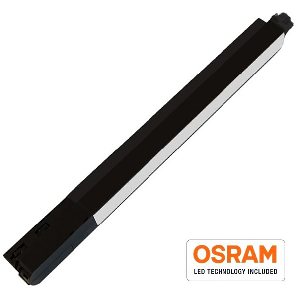 OSRAM - LED Schienensystem - Batten - 20W 1 Phasen - Warmweiß 3000K - Mattschwarz Aluminium - 40cm