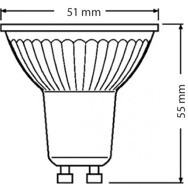 LEDVANCE - LED Spot Set - Parathom PAR16 927 36D - GU10 Sockel - Dimmbar - Einbau Rund - Matt Schwarz - 3.4W - Warmweiß 2700K - Kippbar Ø82mm